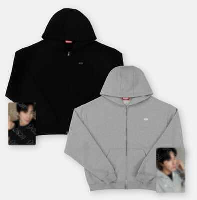 U-KNOW 'I-KNOW'] HOODIE ZIP-UP SET [GREY ver.] - YES24